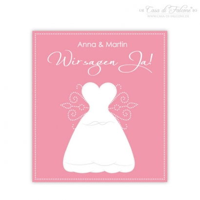 Personalisierte Flaschenaufkleber Bridesmaid