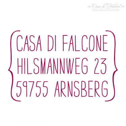 Adressstempel Simple V