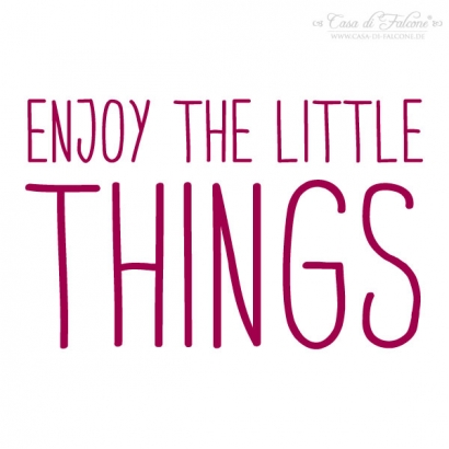 Textstempel Simple Enjoy the little things