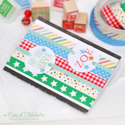 Textstempel Simple Hip Hip Hurra
