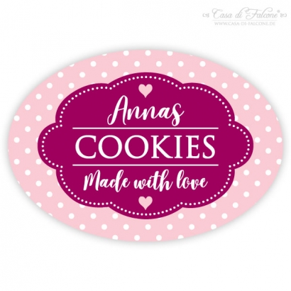 Aufkleber Cookies dots