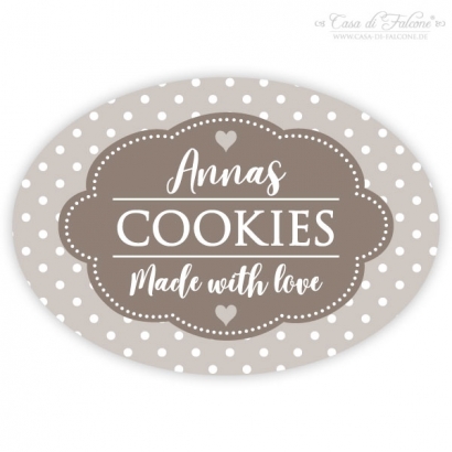 Aufkleber Cookies dots