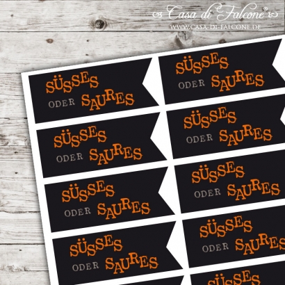 Motivaufkleber Ssses oder Saures Fhnchen