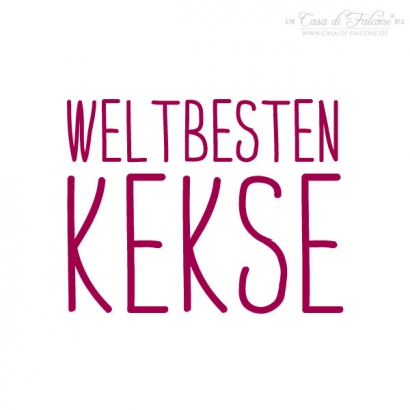Textstempel Weltbesten Kekse