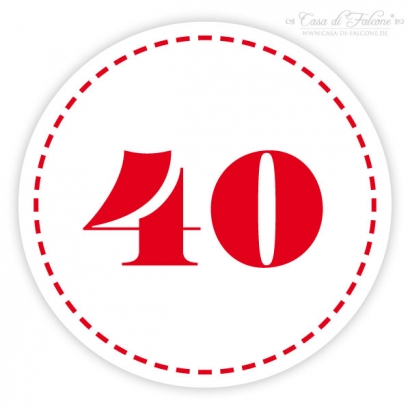 Zahlenaufkleber Nostalgie