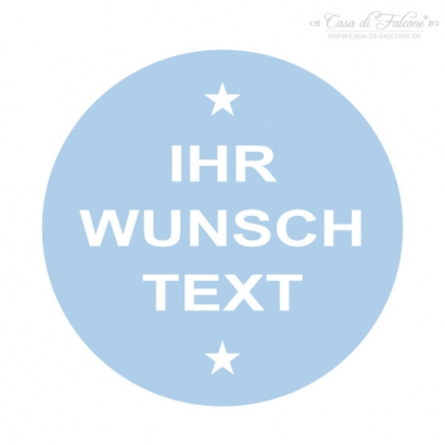 Textaufkleber double star