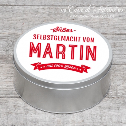 Personalisierte Dose Retro Banner Maxi