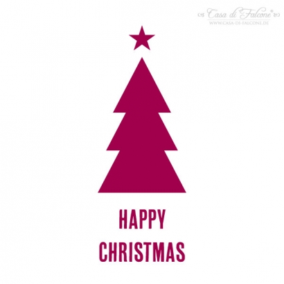 Motivstempel modern Happy Christmas