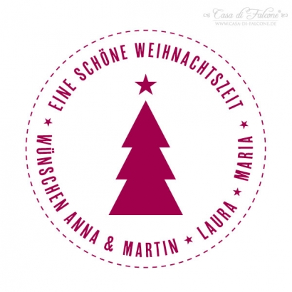 Weihnachtsstempel modern Tanne