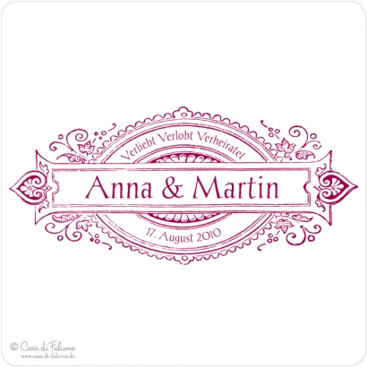 Hochzeitsstempel Vintage