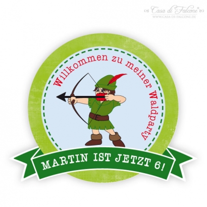 Aufkleber Forest Bube