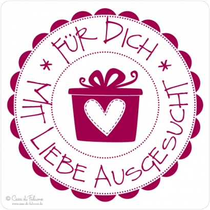 Motivstempel Mit Liebe ausgesucht
