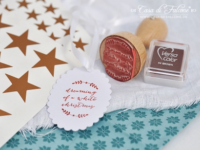 Motivstempel - Ranke - Dreaming of a white Christmas