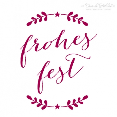 Motivstempel - Ranke - frohes Fest