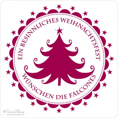 Weihnachtsstempel Tanne