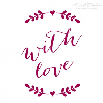 Textstempel - Ranke - with love