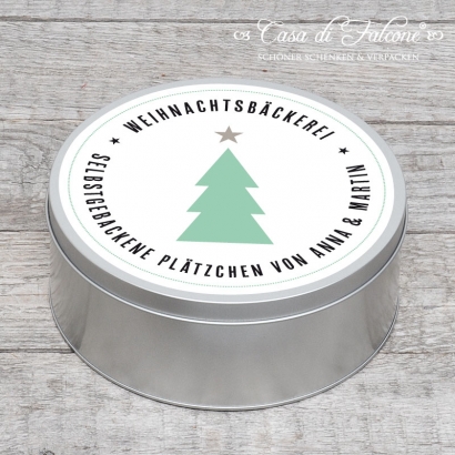 Personalisierte Dose Modern Tanne Maxi