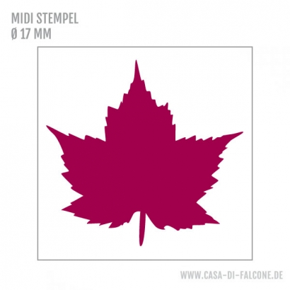 MIDI Motivstempel Ahornblatt