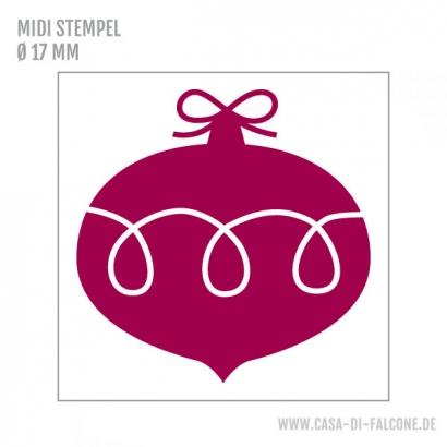 MIDI Motivstempel Christbaumkugel