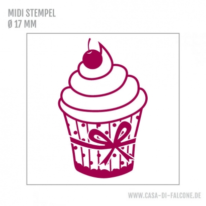 MIDI Motivstempel Cupcake Cherry