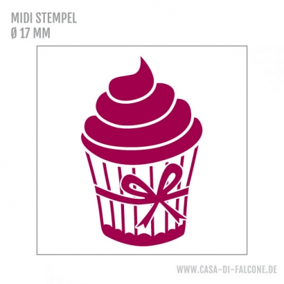 MIDI Motivstempel Cupcake Schoko