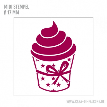 MIDI Motivstempel Cupcake Star