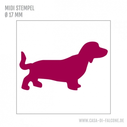 MIDI Motivstempel Dackel