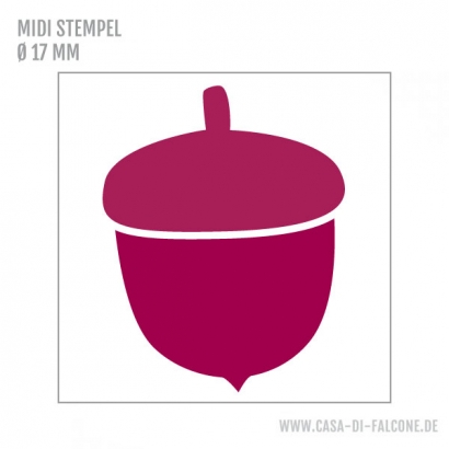 MIDI Motivstempel Eichel