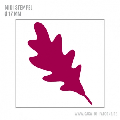 MIDI Motivstempel Eichenblatt
