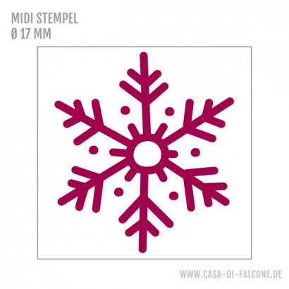 MIDI Motivstempel Eisflocke