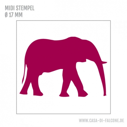 MIDI Motivstempel Elefant II