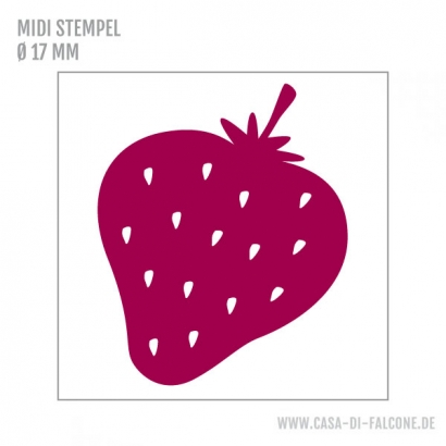MIDI Motivstempel Erdbeere