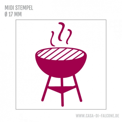 MIDI Motivstempel Grill