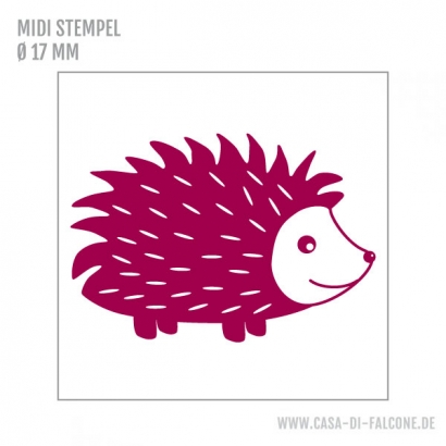 MIDI Motivstempel Igel