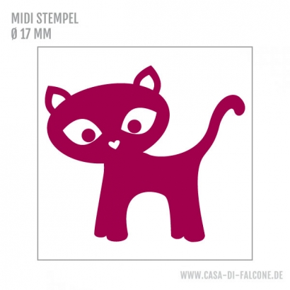 MIDI Motivstempel Katze