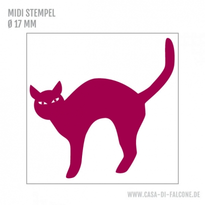 MIDI Motivstempel Katzenbuckel