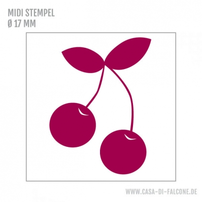 MIDI Motivstempel Kirsche