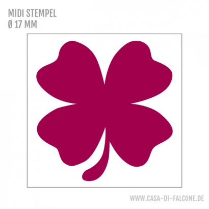 MIDI Motivstempel Kleeblatt