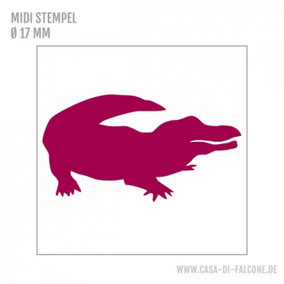 MIDI Motivstempel Krokodil