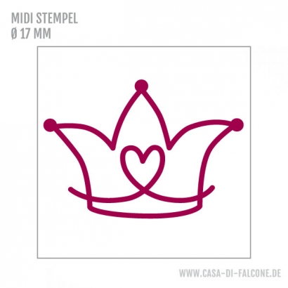MIDI Motivstempel Krone