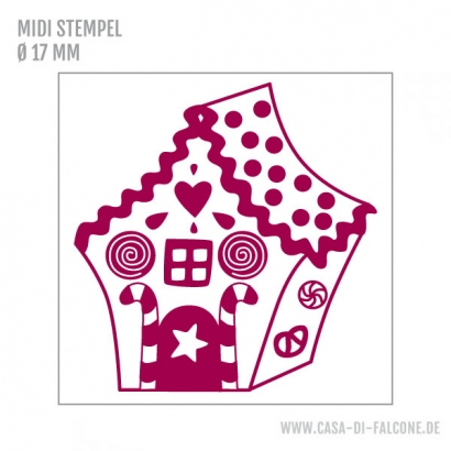 MIDI Motivstempel Lebkuchenhaus