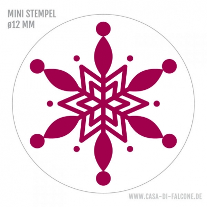 Mini Motivstempel Schneeflocke III