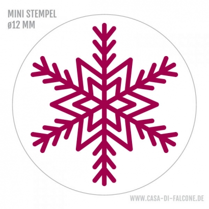 Mini Motivstempel Schneeflocke IV