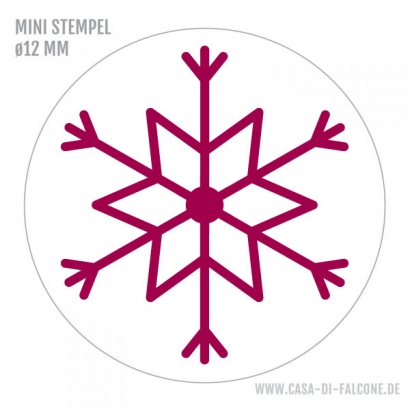 Mini Motivstempel Schneeflocke V