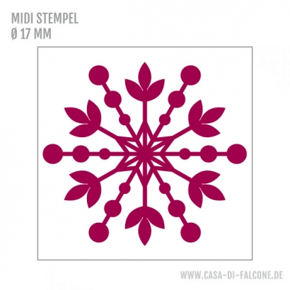 MIDI Motivstempel Schneeflocke II