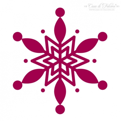 Maxi Motivstempel Schneeflocke III