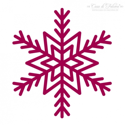 Maxi Motivstempel Schneeflocke IV