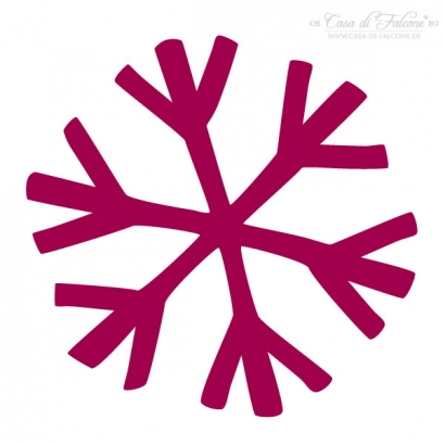 Maxi Motivstempel Schneeflocke VI