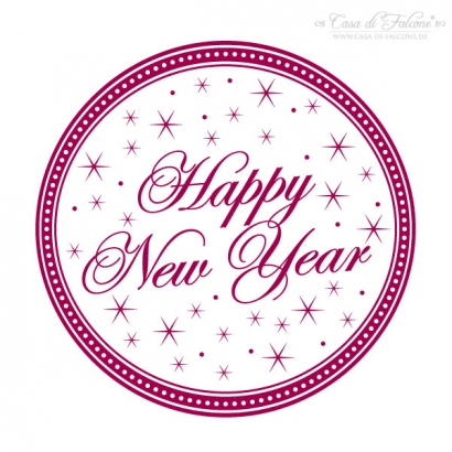 Motivstempel Happy New Year