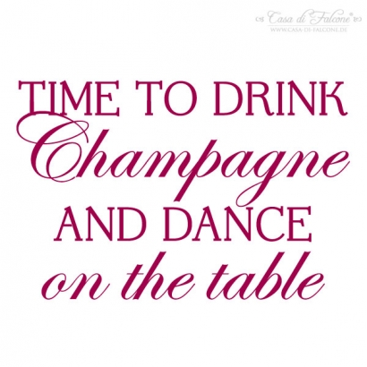 Motivstempel Time to drink...